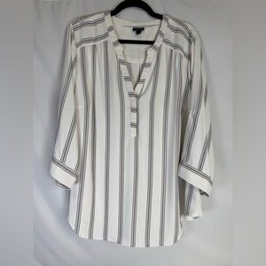 Torrid Harper Georgette Blouse - Cream - 2X